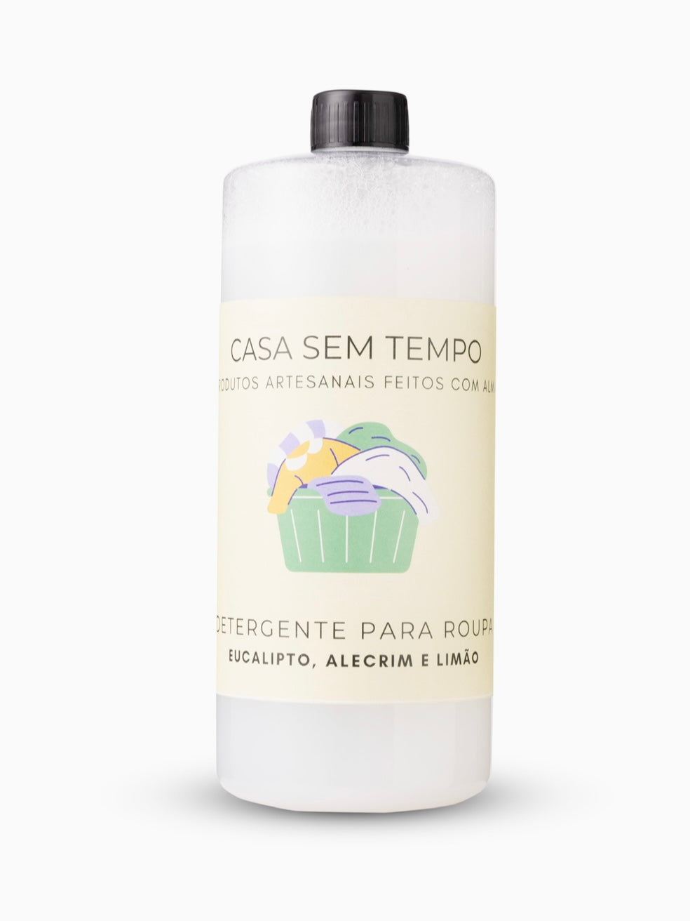 DETERGENTE PARA ROUPA - Alecrim, Eucalipto e Limão (1 L)