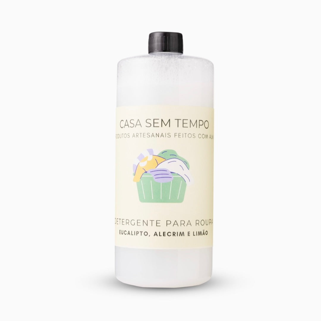 DETERGENTE PARA ROUPA - Alecrim, Eucalipto e Limão (1 L)