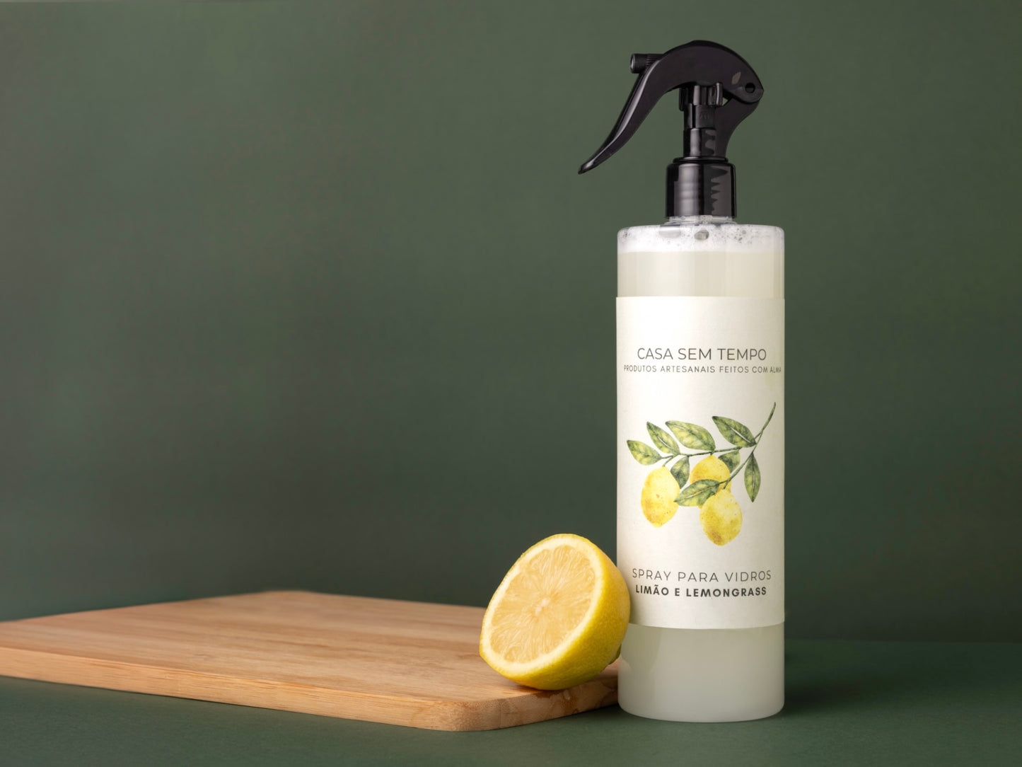 SPRAY PARA VIDROS Limão e Lemongrass (500ml)