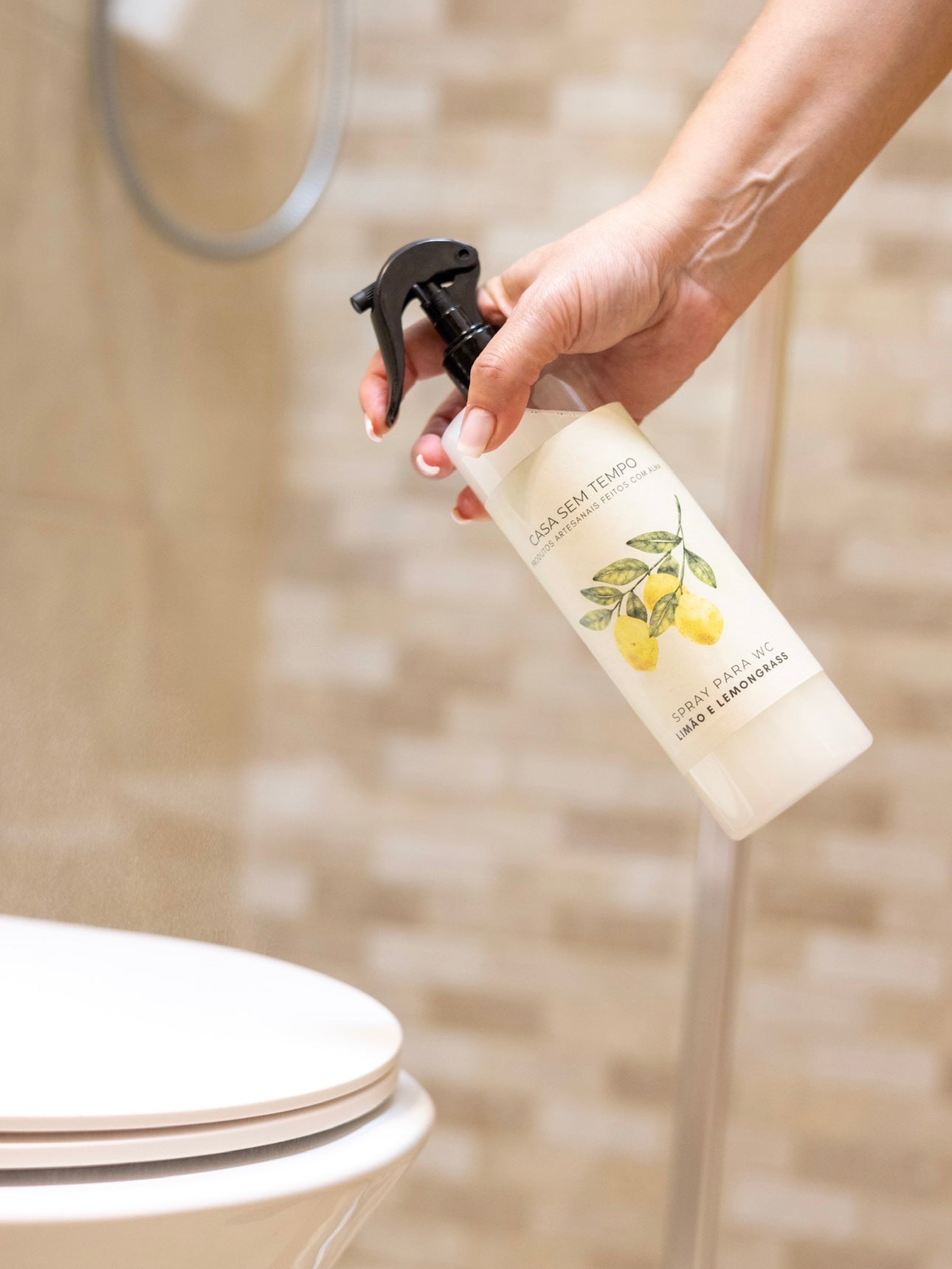 SPRAY PARA WC Limão e Lemongrass (500ml)